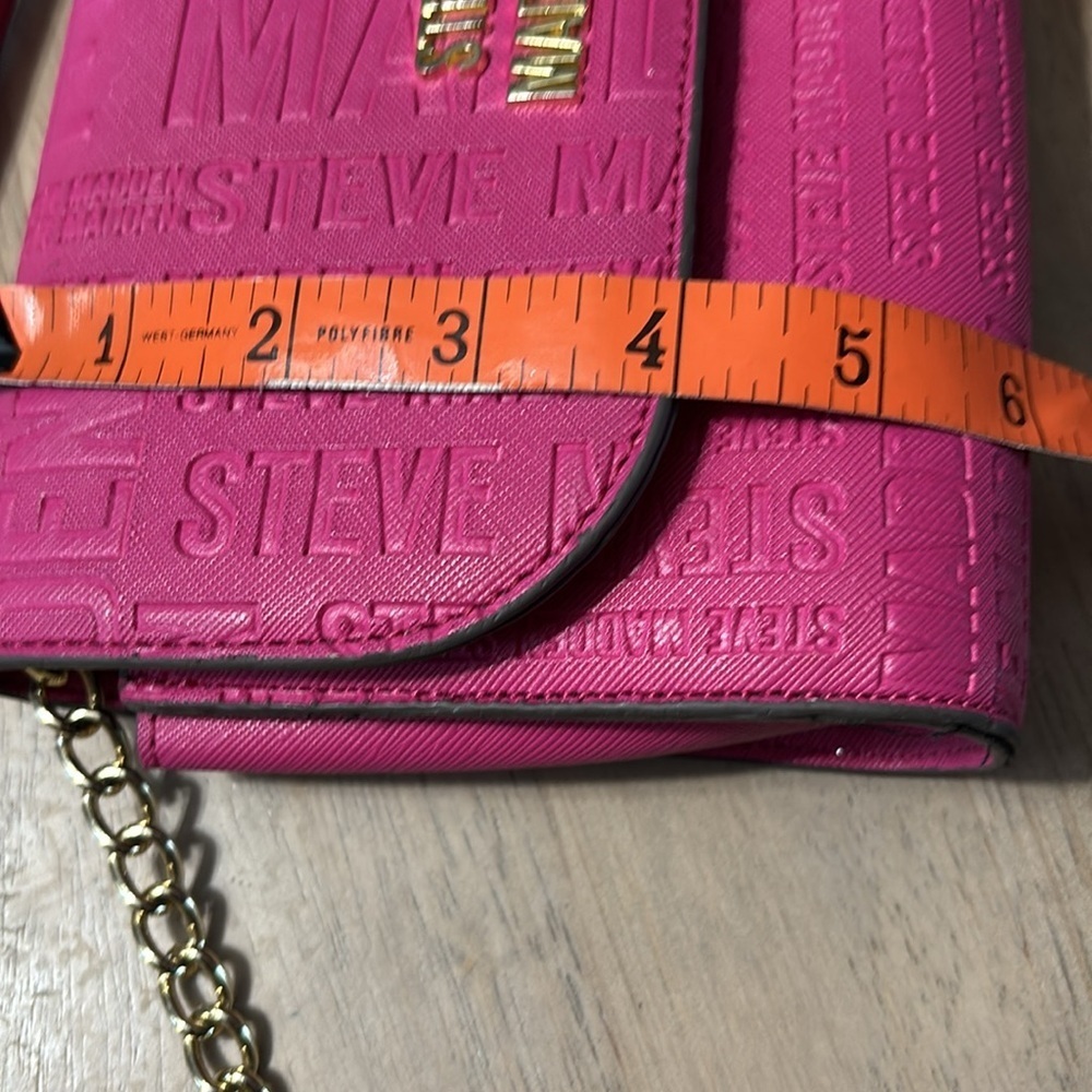 Steve Madden Pink Crossbody Bag with Chain Detail - Picture 8 of 9